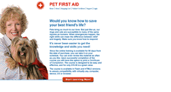 Desktop Screenshot of petfirstaidonline.com