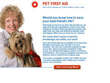 Tablet Screenshot of petfirstaidonline.com